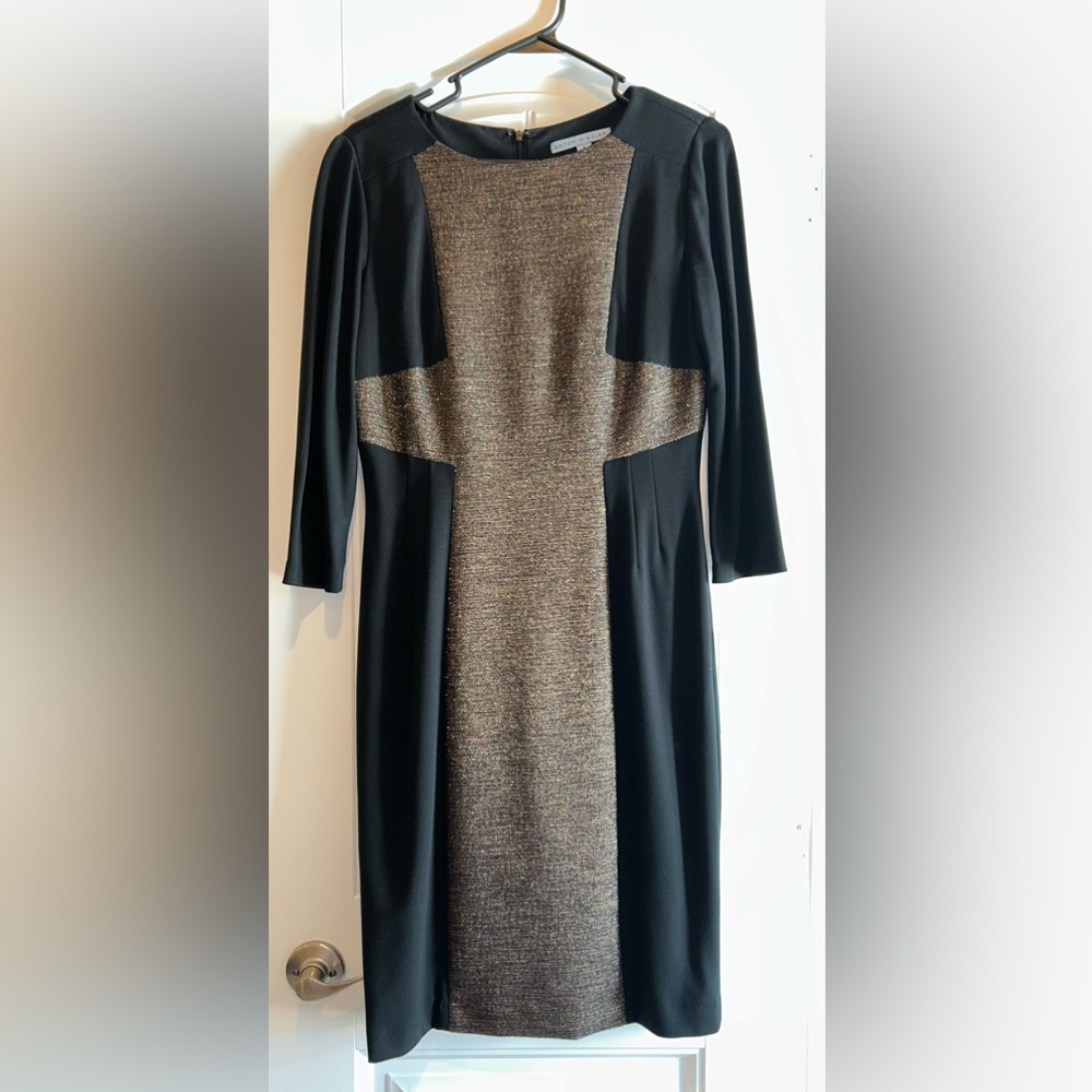 NWT Antonio Melani Metallic Panel Dress